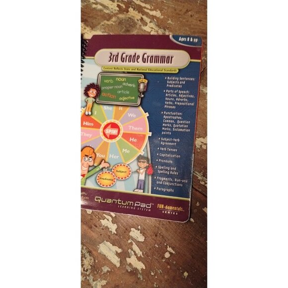 3rd grade grammar quantum pad book only - Picture 1 of 5